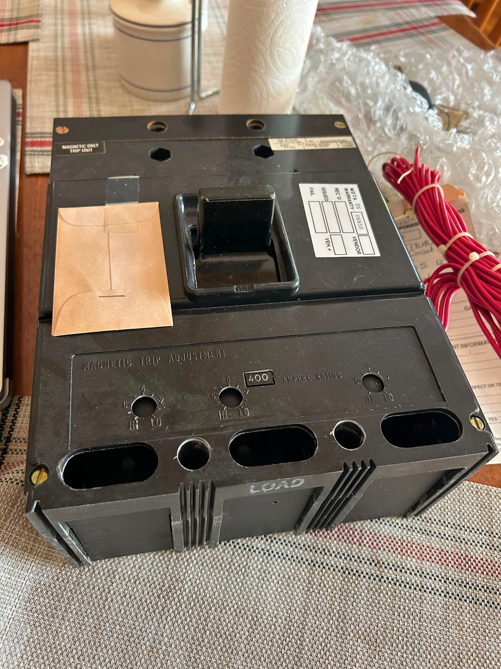 Westinghouse 2603D47G40 400A 3 Pole Circuit Breaker NOS Industrial MCCB New